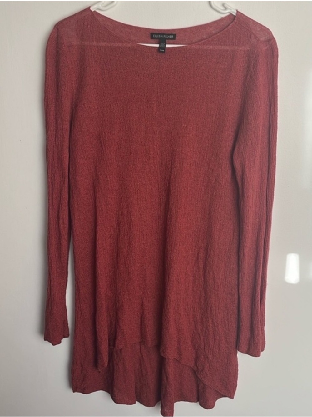Eileen Fisher 100% Organic Linen Top Size Medium